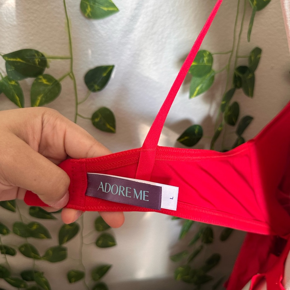 NWT Adorme sexy red women’s lingerie size large - Picture 6 of 6